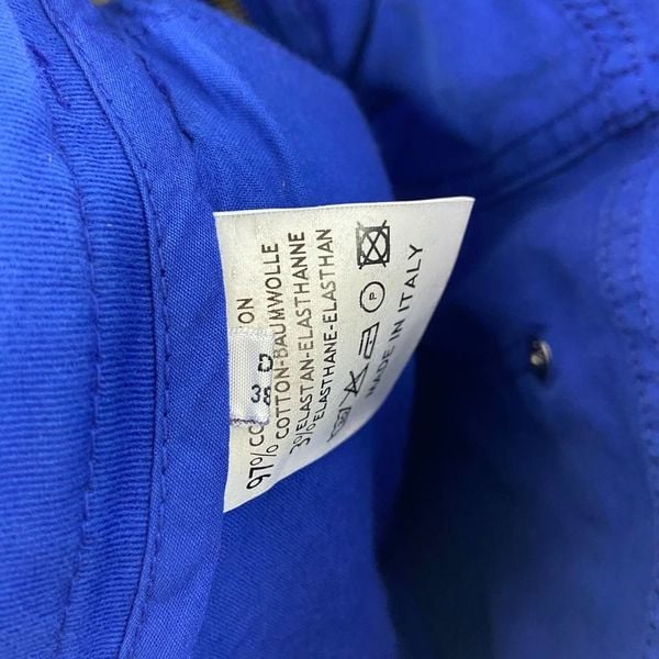 Exclusive BluGirl Folies Blue Asymmetrical Zip Slim Jean NWT Womens 42 or US 6 KxVWOXV6Z Factory Price