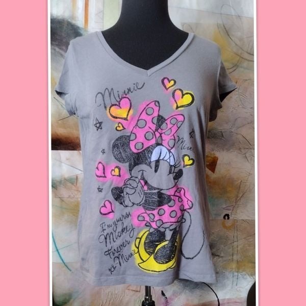 high discount Disney T-Shirt Size XL(15-17) Gray Minnie