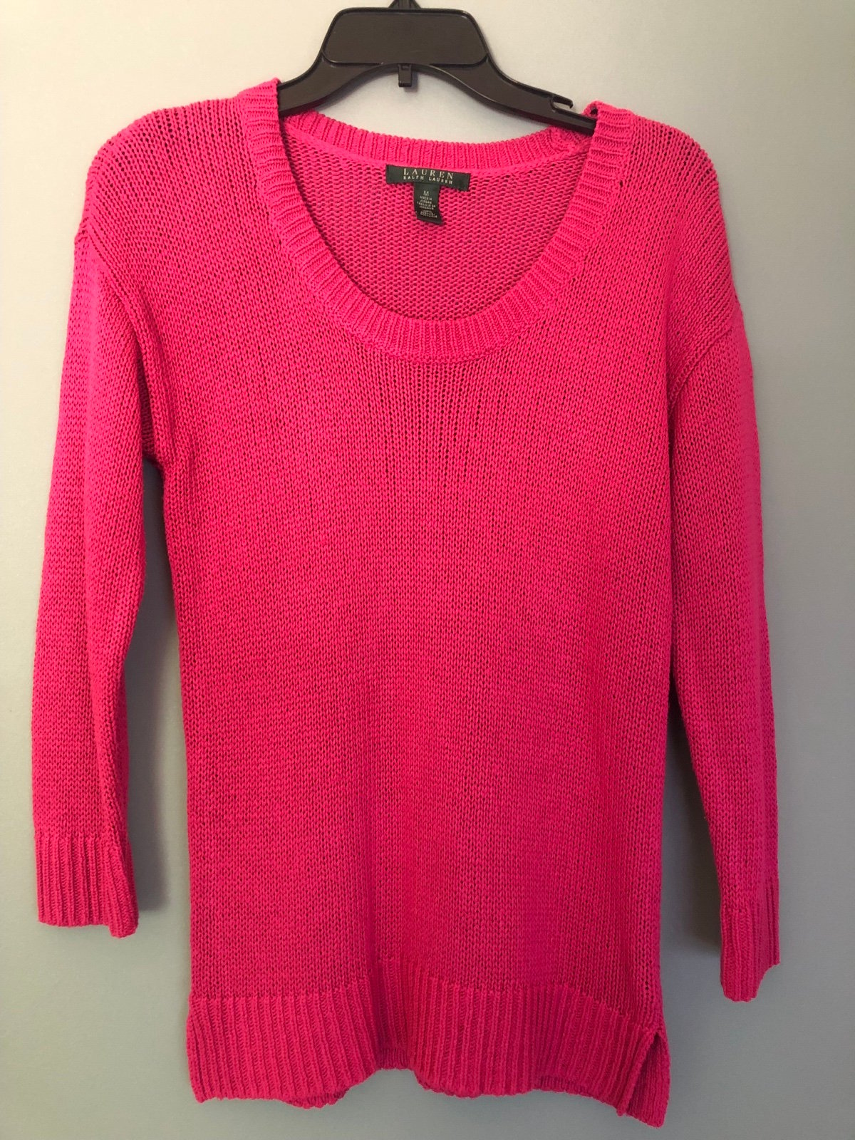 Fashion Lauren Ralph Lauren Size Medium Pink 3/4 Sleeve pullover Sweater pJfeu8OwU Factory Price