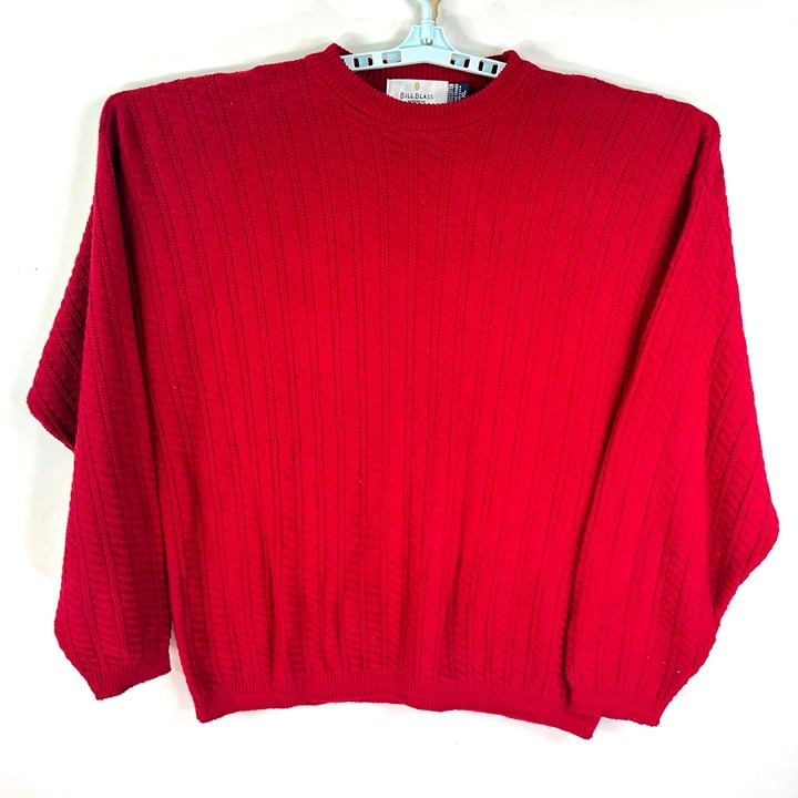 Gorgeous Vintage Bill Blass Cable Knit Sweater Mens Siz