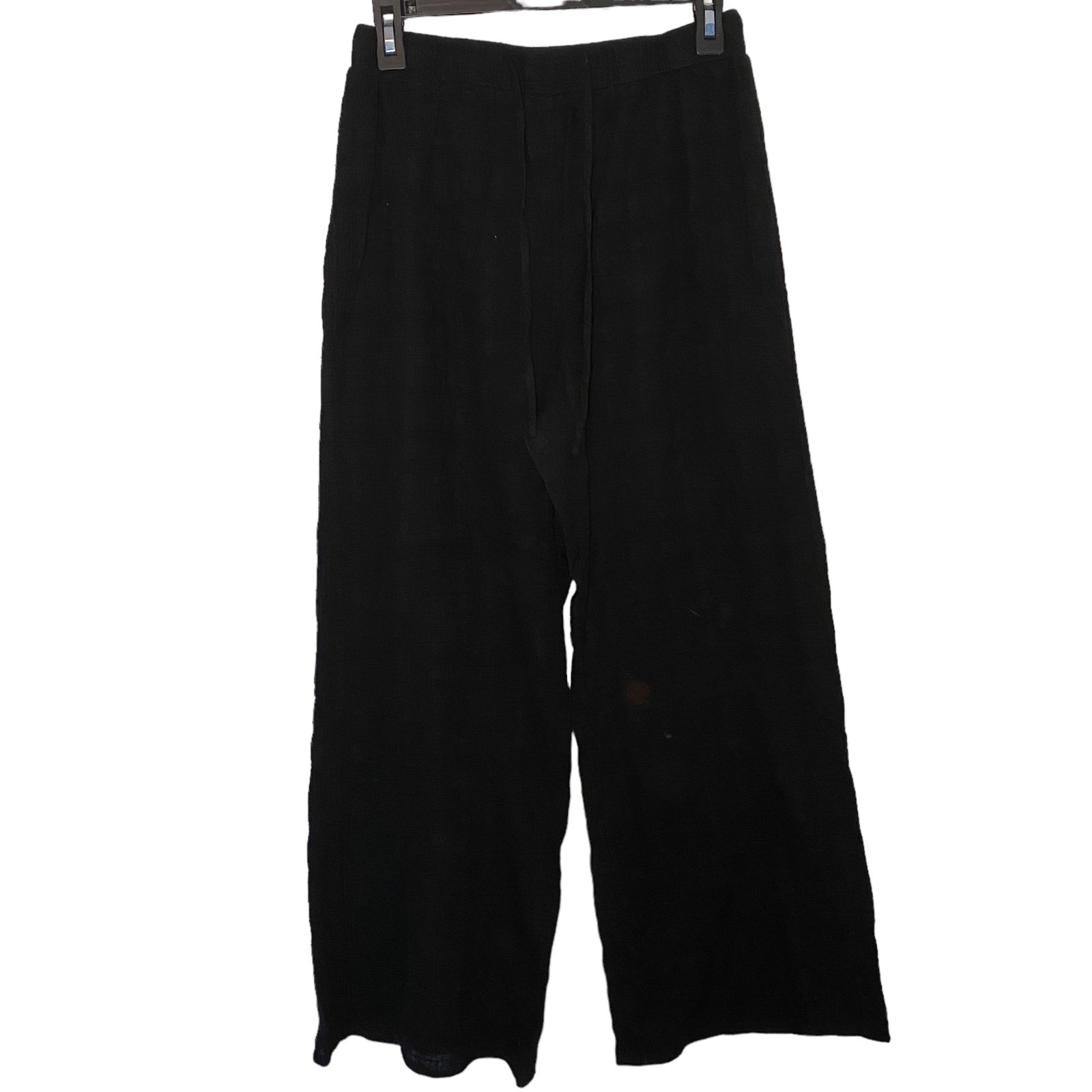 Nice Lulus Black Knit Wide Leg Pants in Black / Medium 