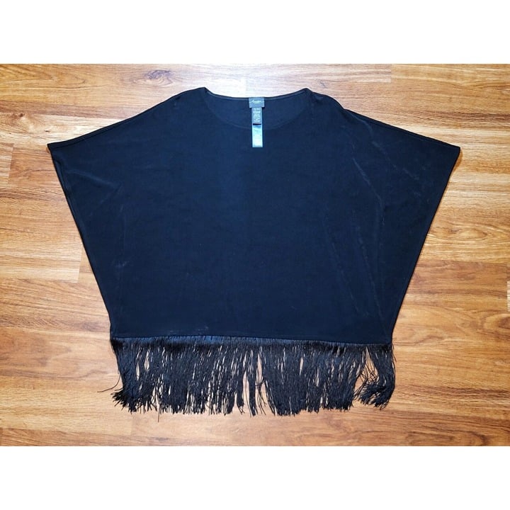 Special offer  Chicos Travelers Black Classic Fringe To