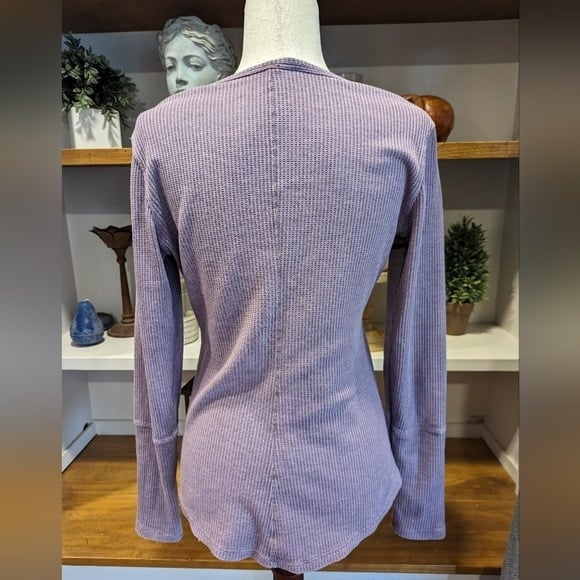 large selection Zyia Waffle Knit V Neck Sweater in Lavender Size Large OQw5mVnG3 New Style