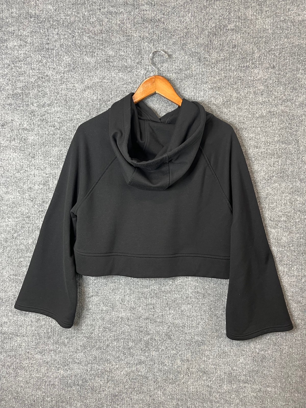 save up to 70% Athleta black cropped steady state hoodie wide sleeve size XS womens IdXc8IioG well sale