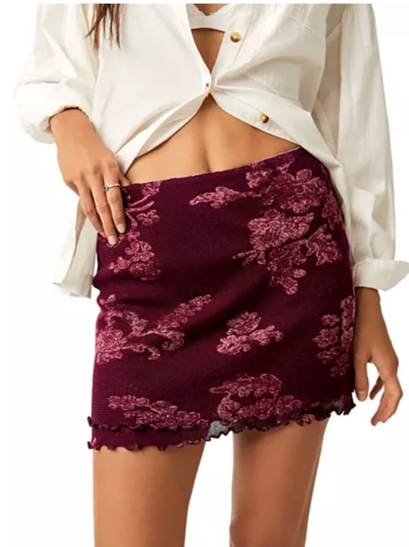 High quality Free People Poppy Tiered Mesh Floral Boho Mini Skirt Small OuTtTnlIl online store