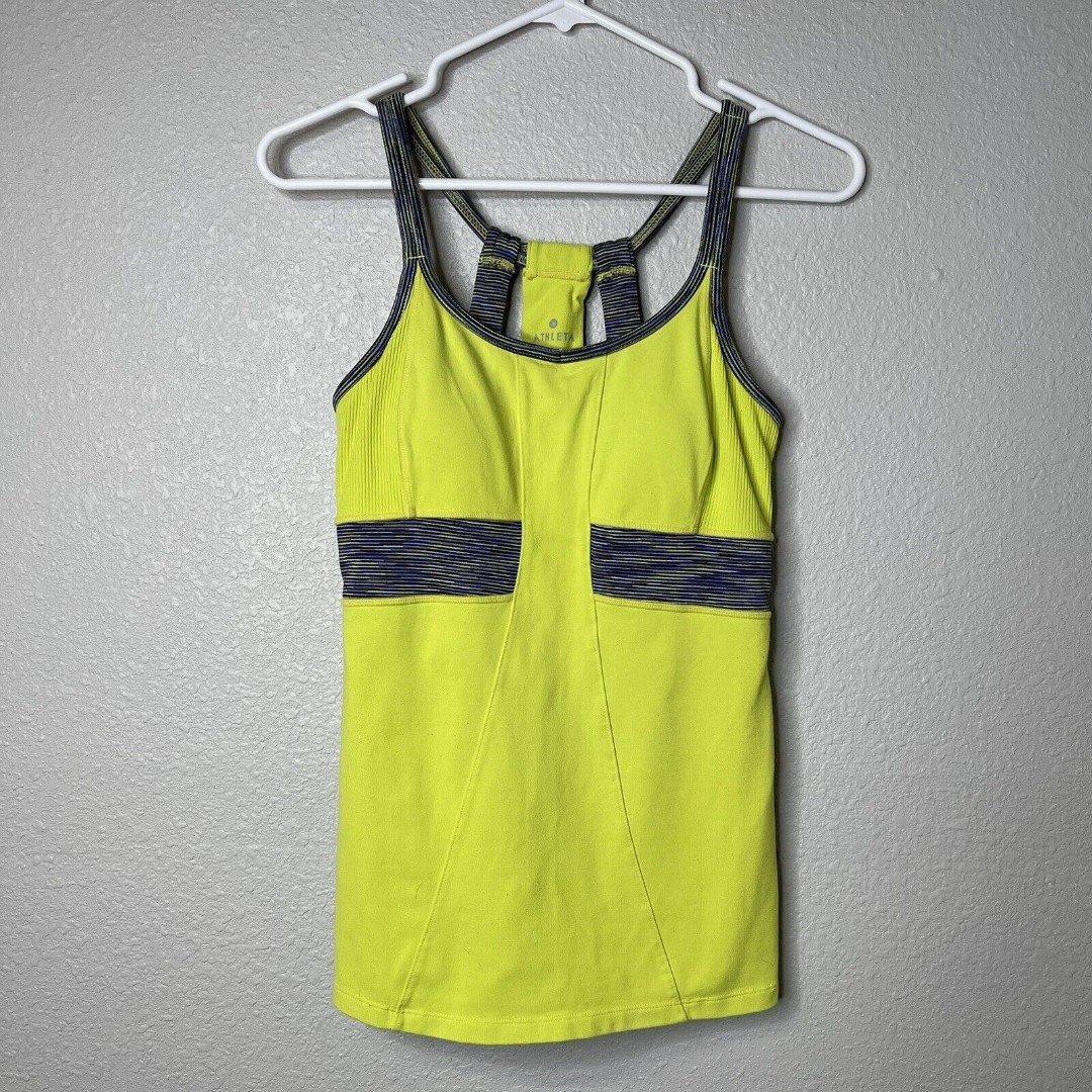 cheapest place to buy  Women´s Athleta Neon Green Yellow Workout Tank Size Small HsErIcj29 US Sale