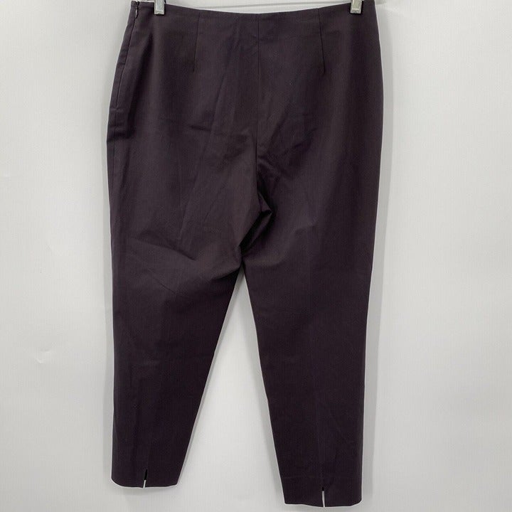 cheapest place to buy  Piazza Sempione Women´s Audrey Dark Purple Capri Cropped Trouser Pants Fgnw6mHYc Cheap