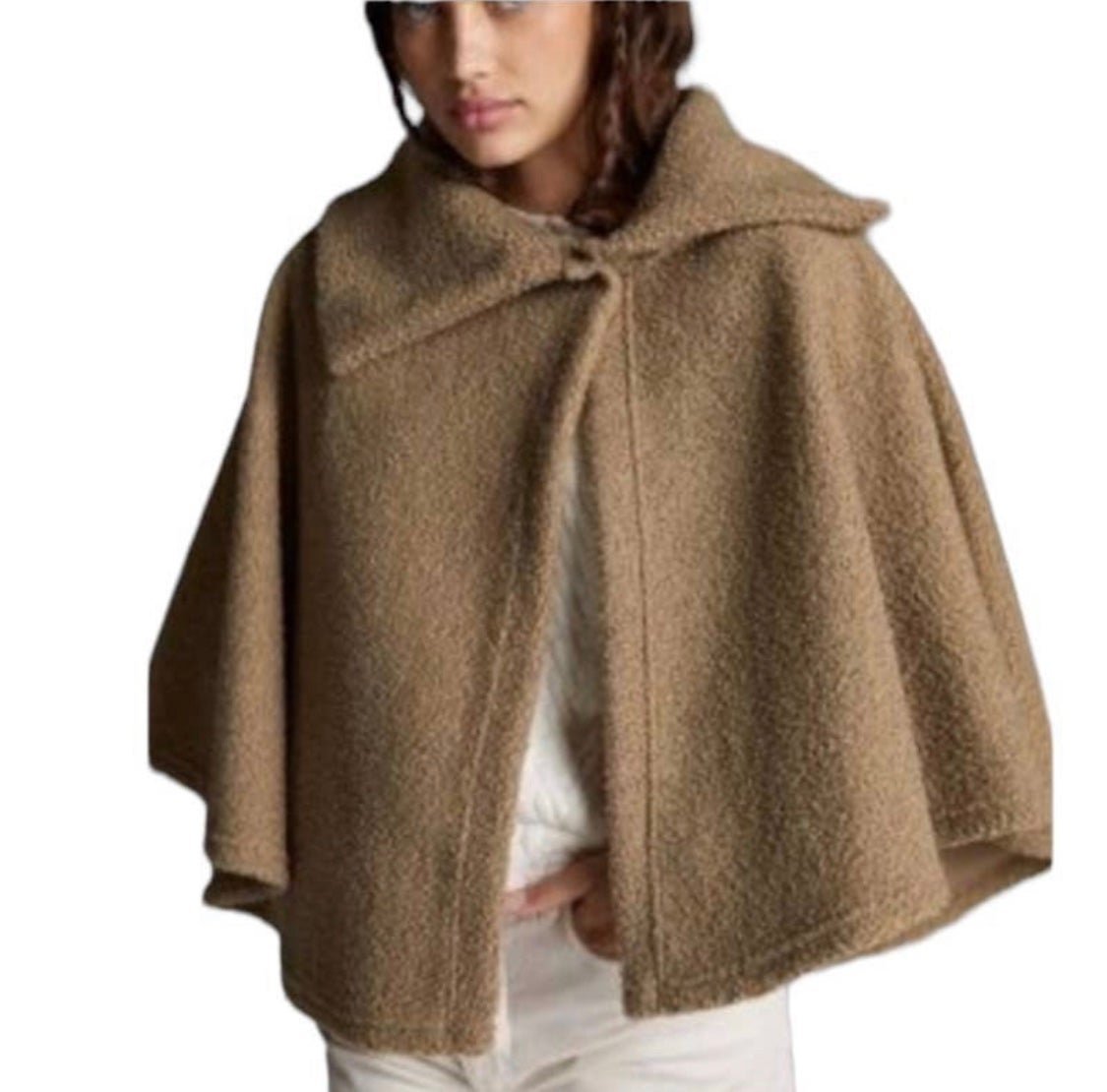 large selection Anthropologie Sherpa Cape poncho n3XO7V