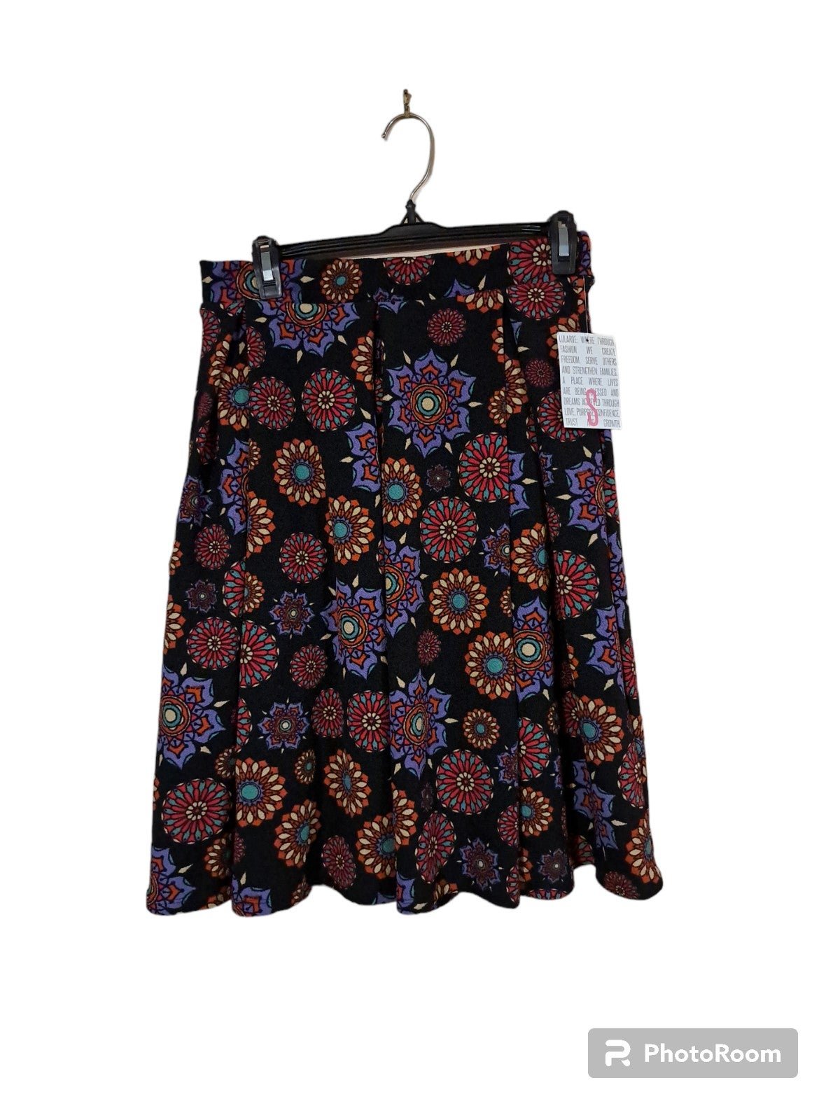 high discount LuLaRoe Womens Pleated A-Line Skirt Size Small Elastic Waist Mandala  Print NWT H5yMKMmlU outlet online shop