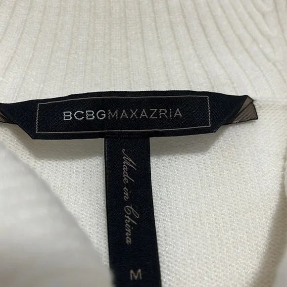Perfect BCBG MaxAzria White Sweater Dress Tunic Bell Sleeve - Medium NWT HU5CwJg89 Zero Profit 