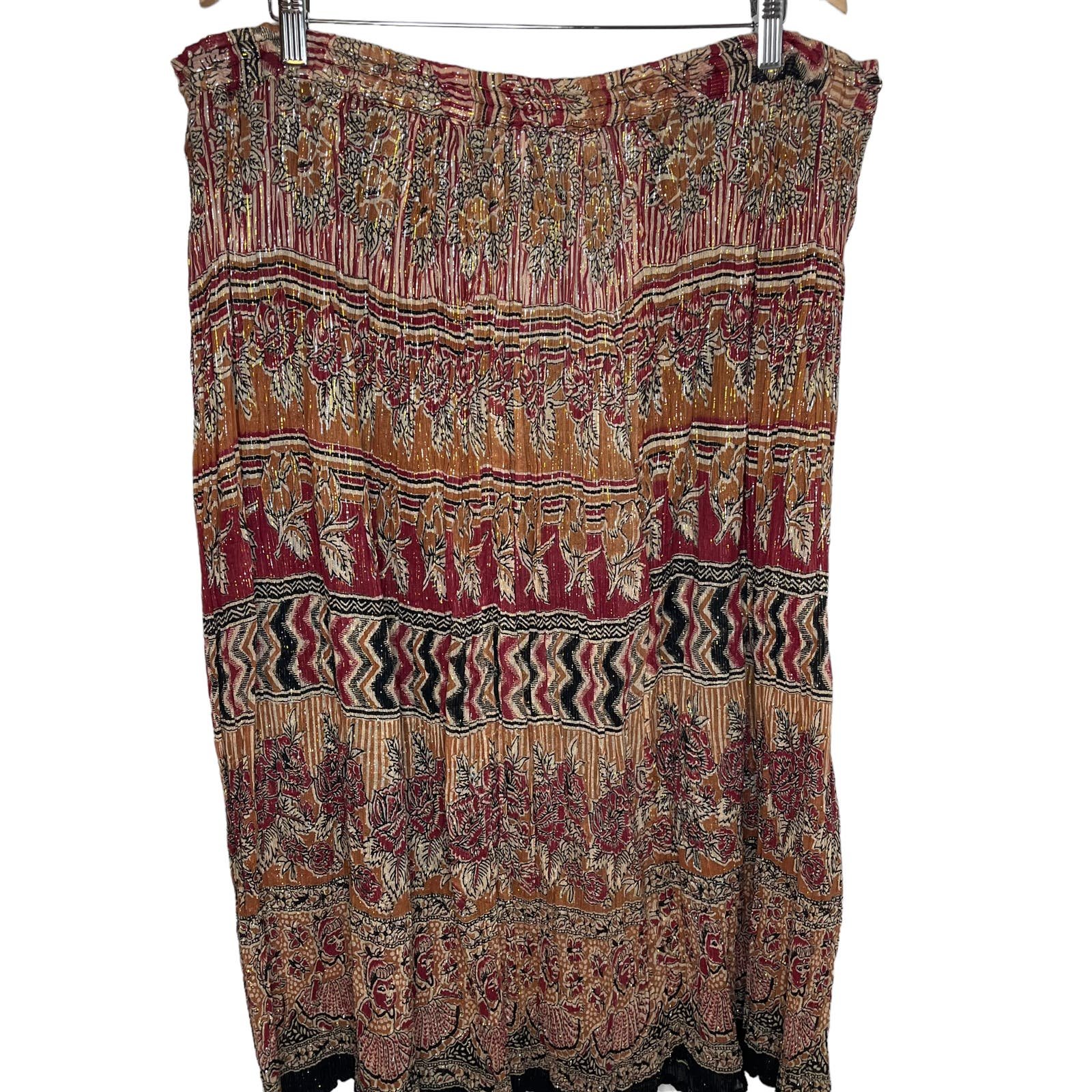reasonable price Vercellino Designs Vintage Boho Skirt Made in Mexico One Size FYHy3nqdp Factory Price