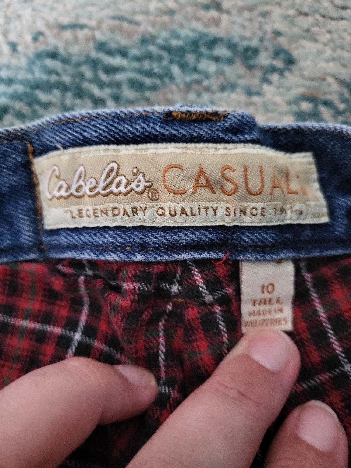 Amazing Cabelas Casual Flannel Lined Jeans  Womens Size 10 Tall khXql4D74 Store Online