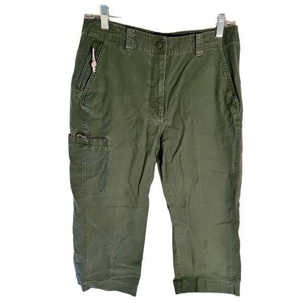 high discount LL Bean Women´s Cropped Pants Hiking Olive Capri Cargo Utility Size 10 nVBH19qJn outlet online shop