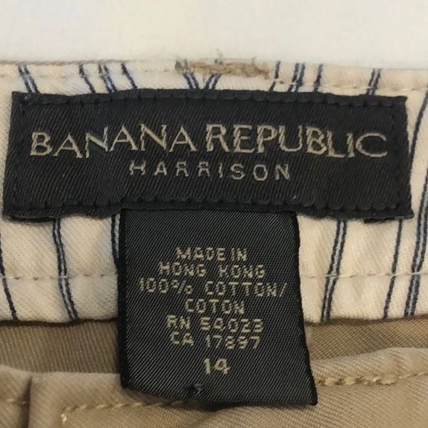 Gorgeous Banana Republic Harrison tan chino pant wide leg zippered front pockets size 14 i7GH0rztK on sale