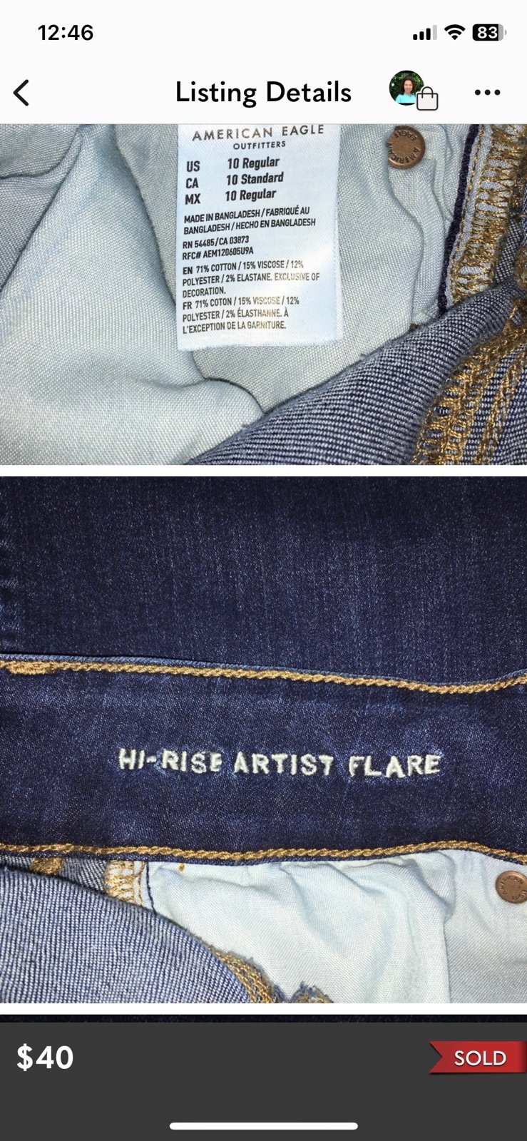 where to buy  NWT American Eagle Hi Rise Artist Flare Jeans kUmqgj4kn Online Exclusive