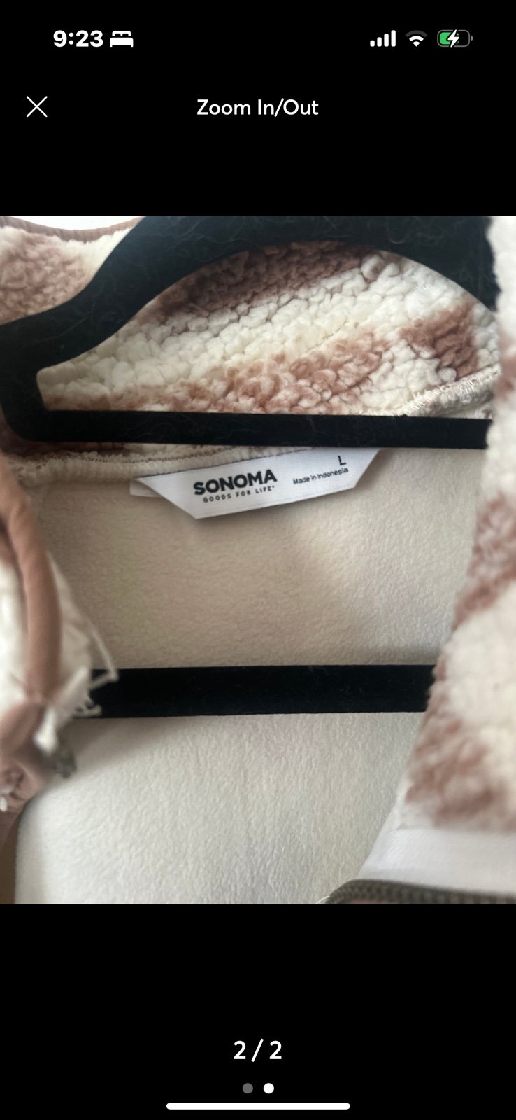 reasonable price Jacket Sonoma Fleece size L zip up fhMpi6XRn Factory Price