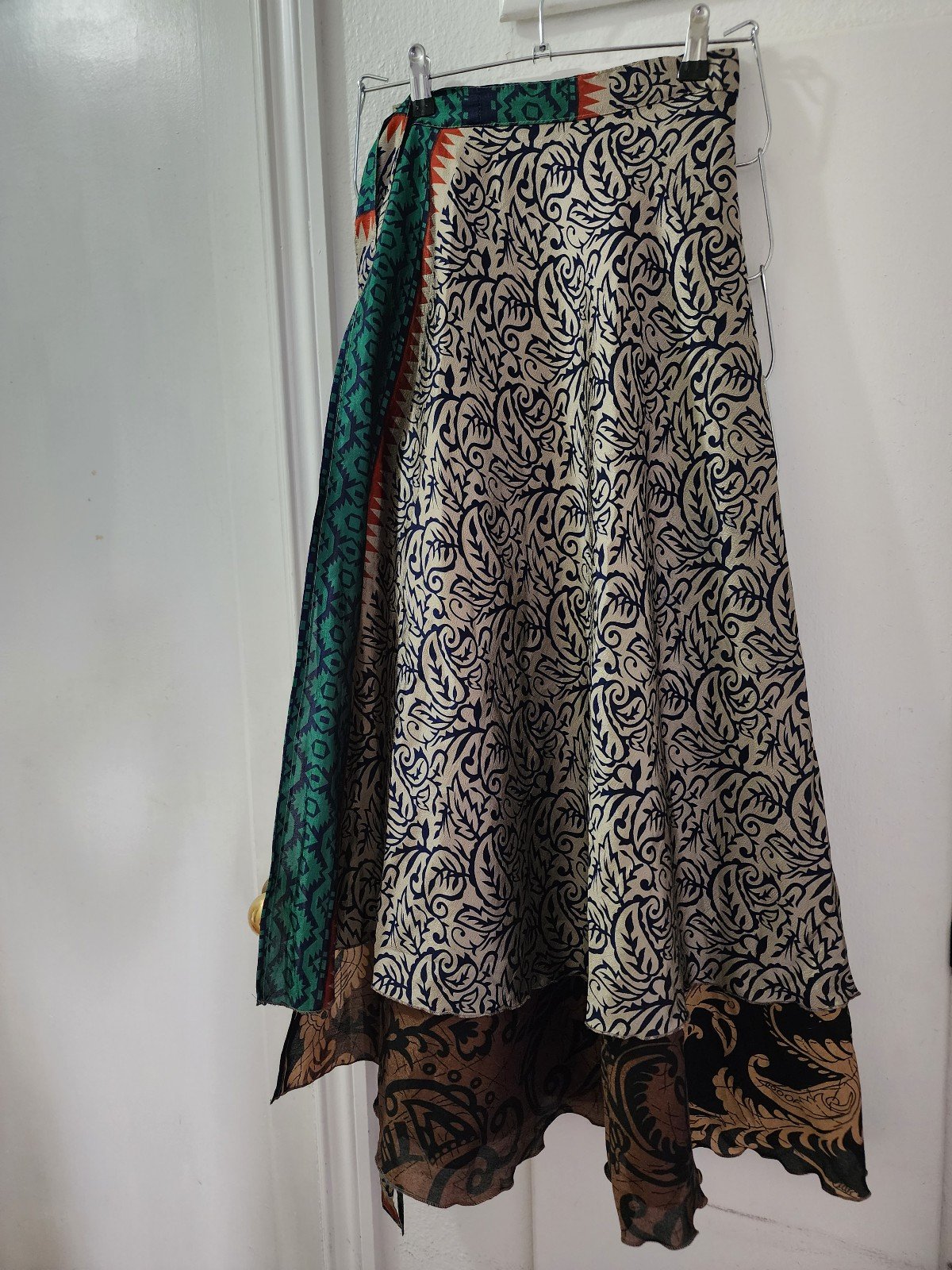 The Best Seller Recycled Sari Wrap Skirt JIUMB8zU3 best sale