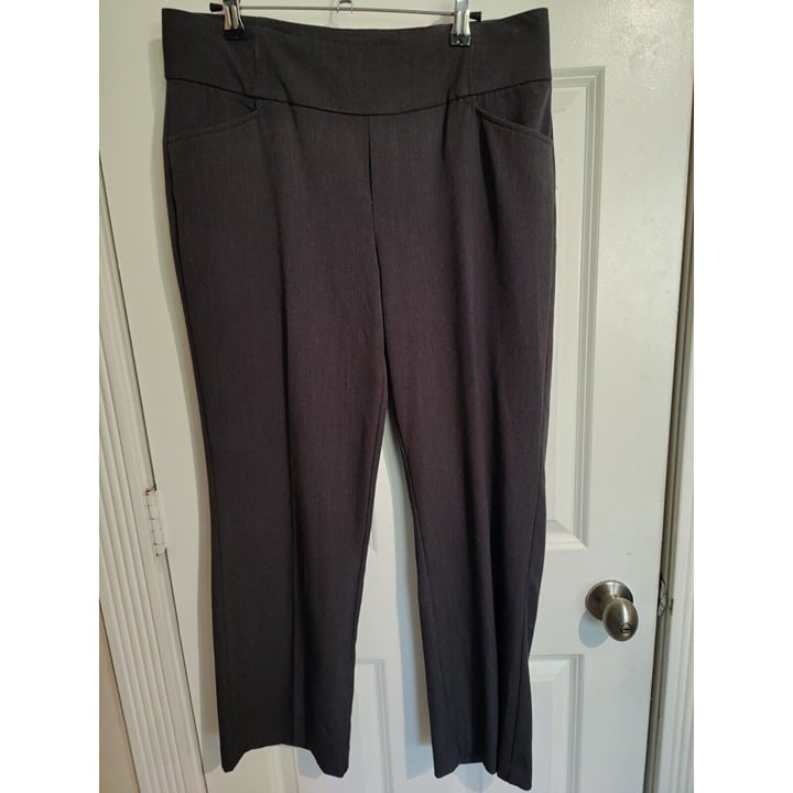 Beautiful Christopher & Banks Dark Gray Pullon High Rise Dress Pants Straight Leg 10S JFs7oS51a outlet online shop