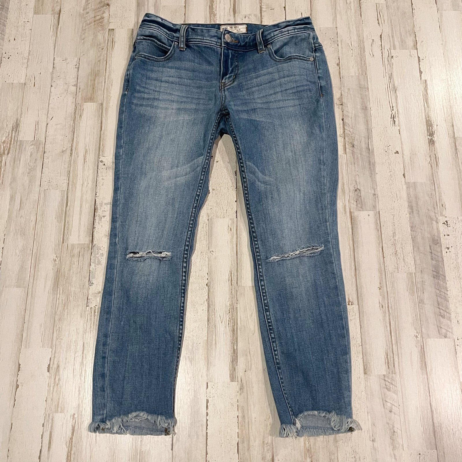 Fashion Free People High Rise Stretch Skinny Jeans Sz 28 PnKs1HVV4 US Outlet