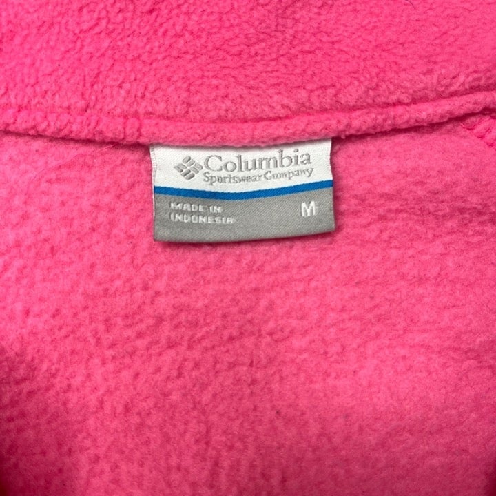 Wholesale price Columbia Womens Collared Pink Fleece Zip-up Jacket w/ Zipper Pockets Size M JDIuWkuEI Discount