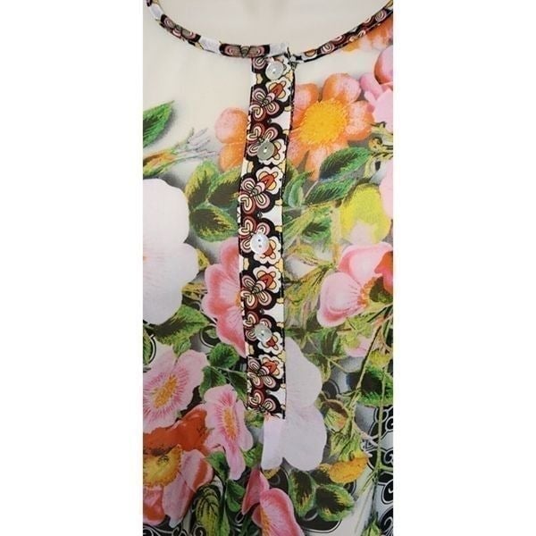 Simple Soft Surroundings Multicolor Floral Print Long Sleeve Button Down Tunic M GYHWMy4fO Low Price