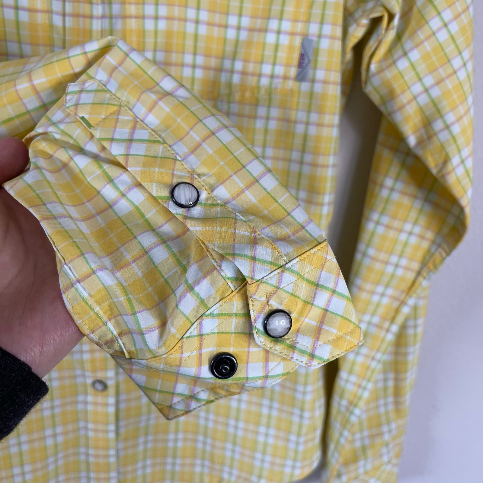 Stylish NWOT Stio Yellow Plaid Eddy Long Sleeve Shirt (Size XS) JFyJGws7G New Style