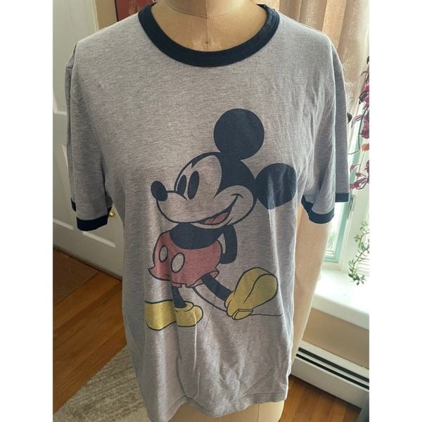 Gorgeous DISNEY | grey mickey mouse ringer t shirt M POubhslq8 on sale