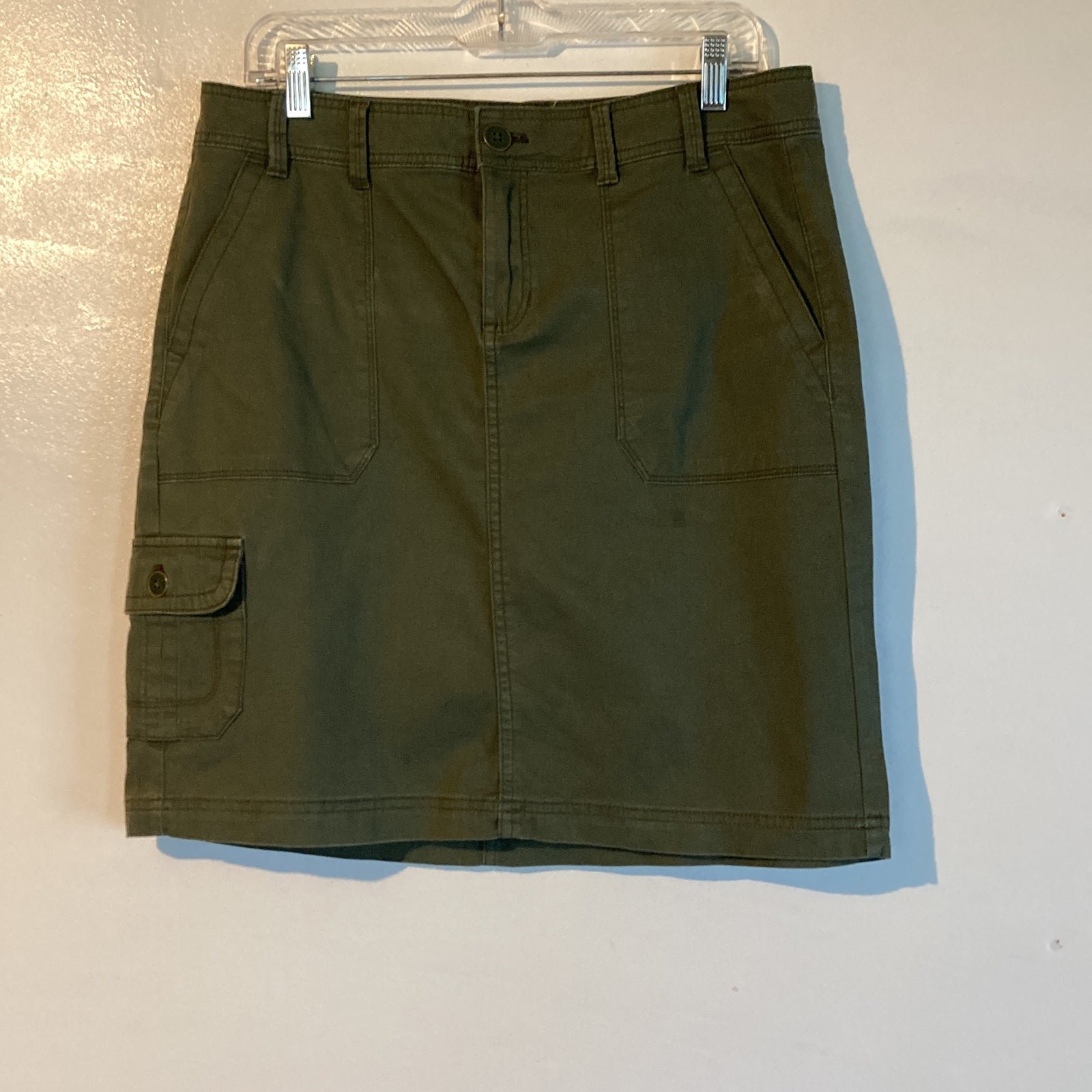 Simple Izod Skirt khaki Regular Fits Woman Work Size 10