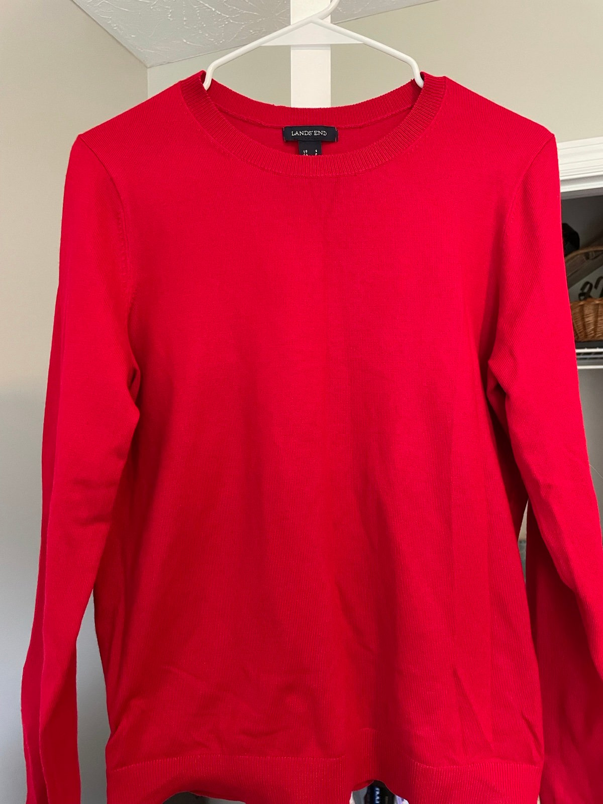high discount Lands End Red Sweater Womens PLnBYOBQr Everyday Low Prices