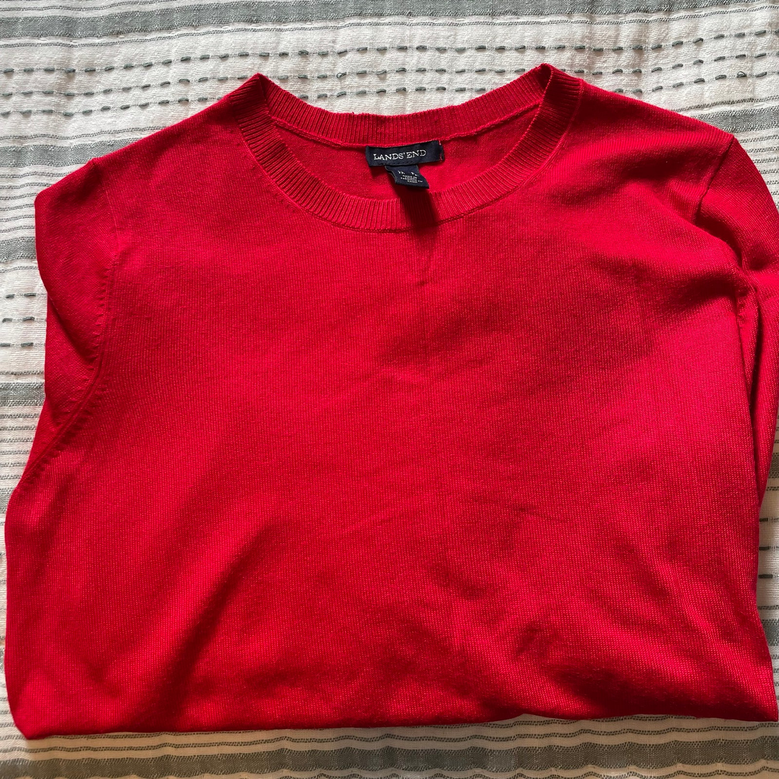 high discount Lands End Red Sweater Womens PLnBYOBQr Everyday Low Prices