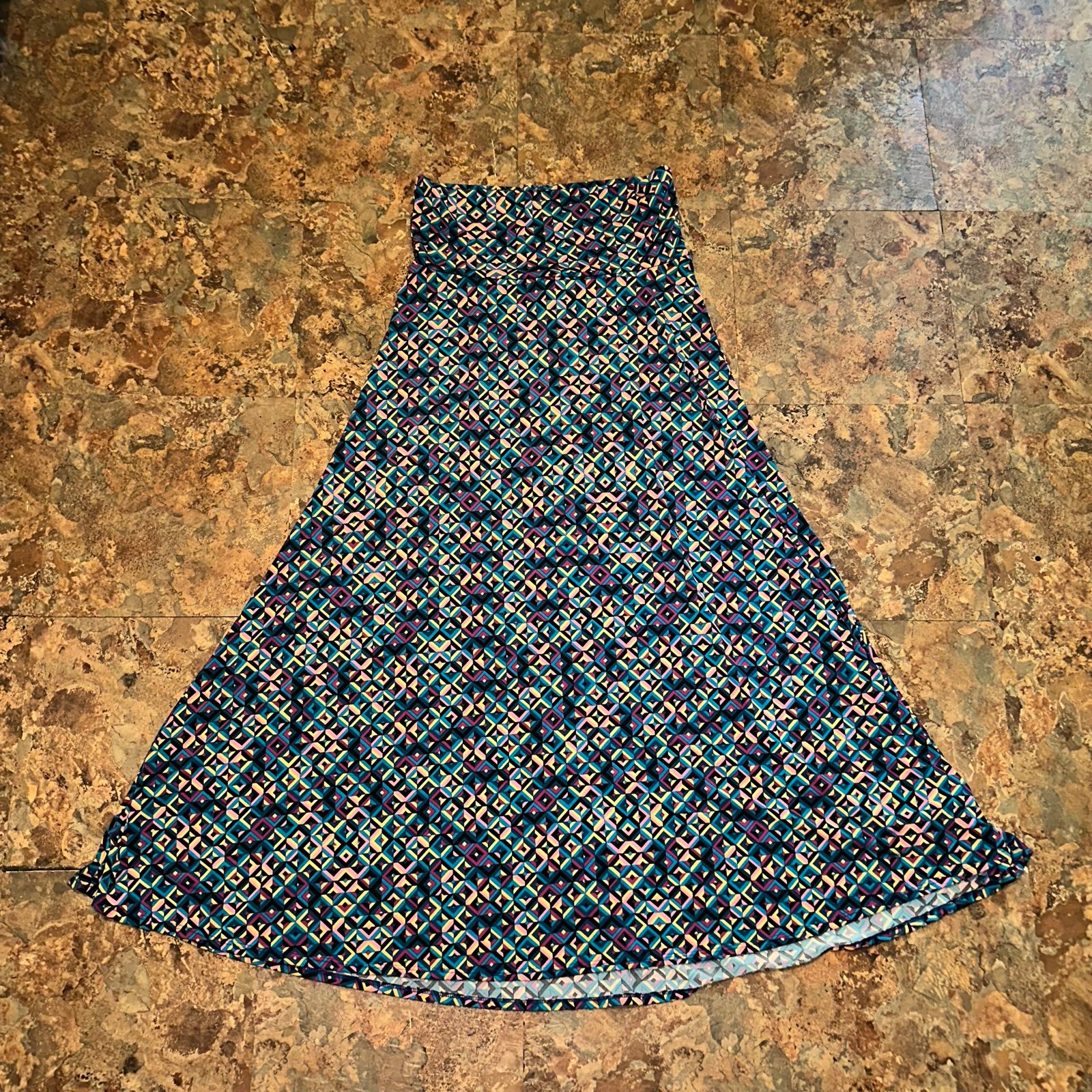 Buy LuLaRoe Women’s Skirt Size Medium Multi Colored Geo
