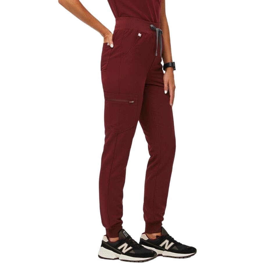 Popular Figs Burgundy High Waisted Zamora Joggers Scrub Pants Size Large ksrO6HPrZ Everyday Low Prices