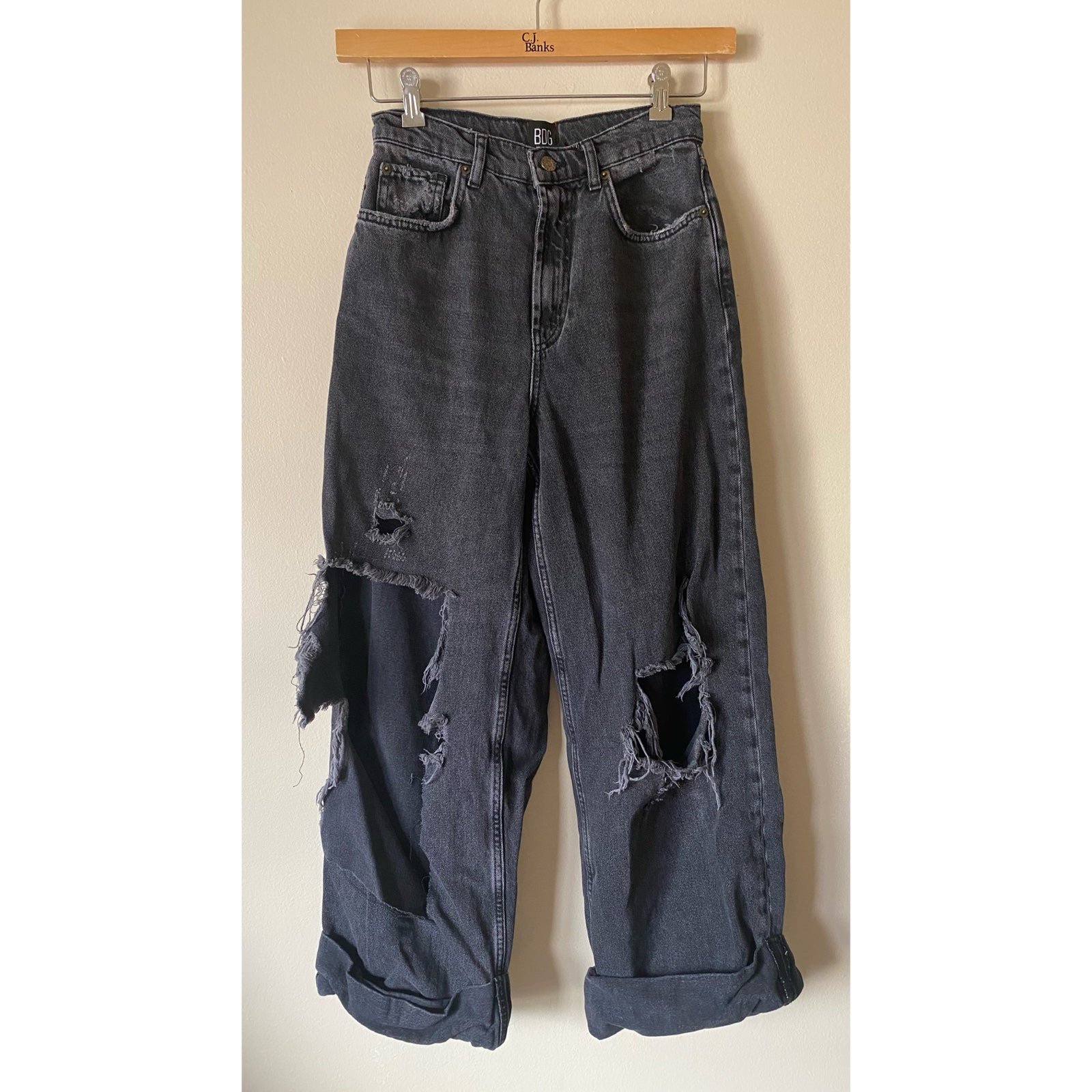 Exclusive Urban Outfitters Washed Black BDG Skater Baggy Jean hi2wEh1as Factory Price