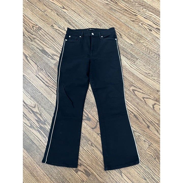 cheapest place to buy  7 For All Mankind Womens Jeans Bootcut Stripe Black White 28 GHDjwl1yI US Sale