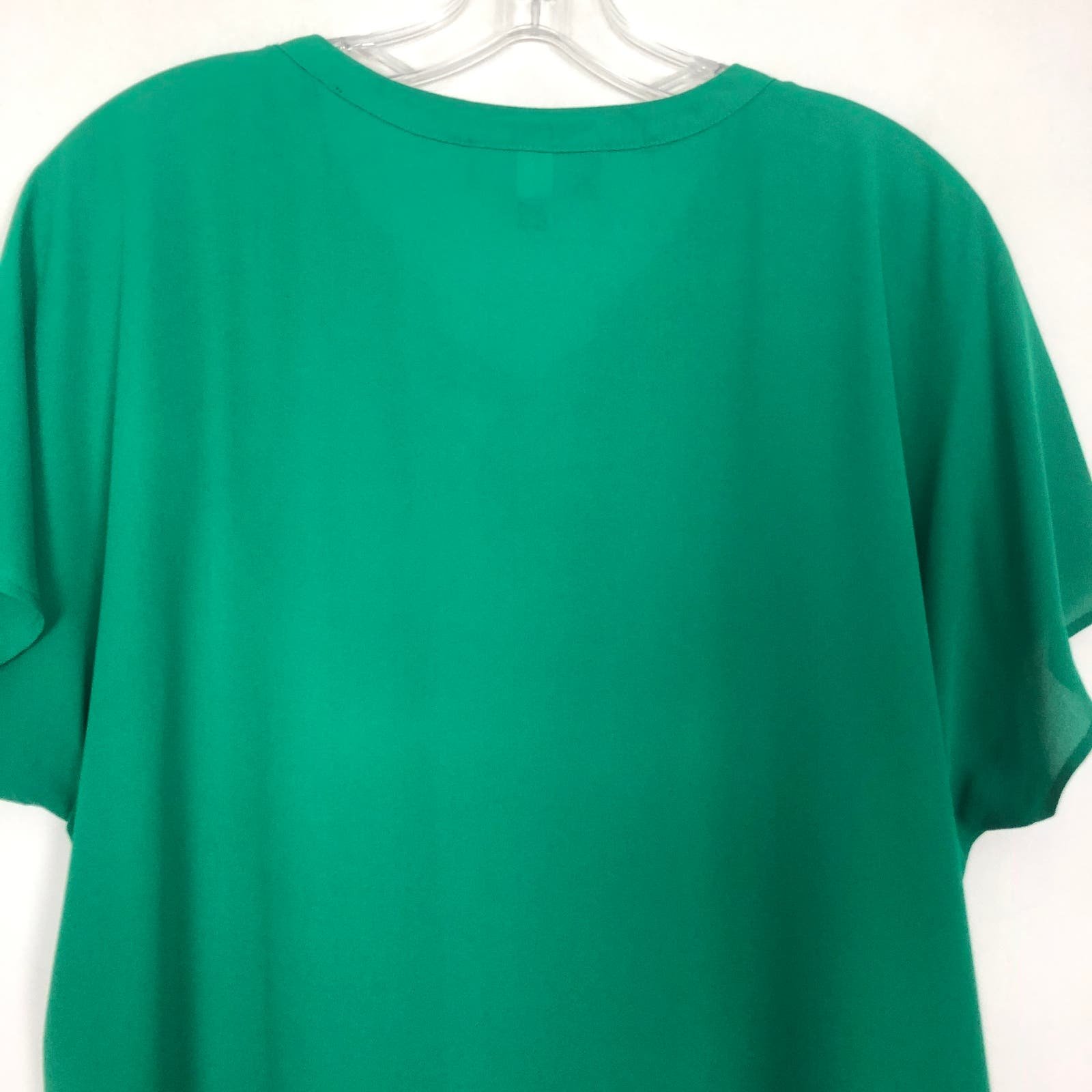 the Lowest price Lane Bryant Green Short Sleeve V-Neck Top Size 14 jFmEznj1X Factory Price