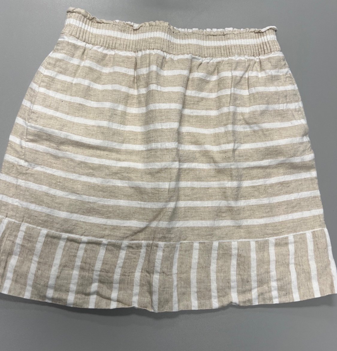the Lowest price J Crew Sidewalk Mini Skirt Beige Pull 