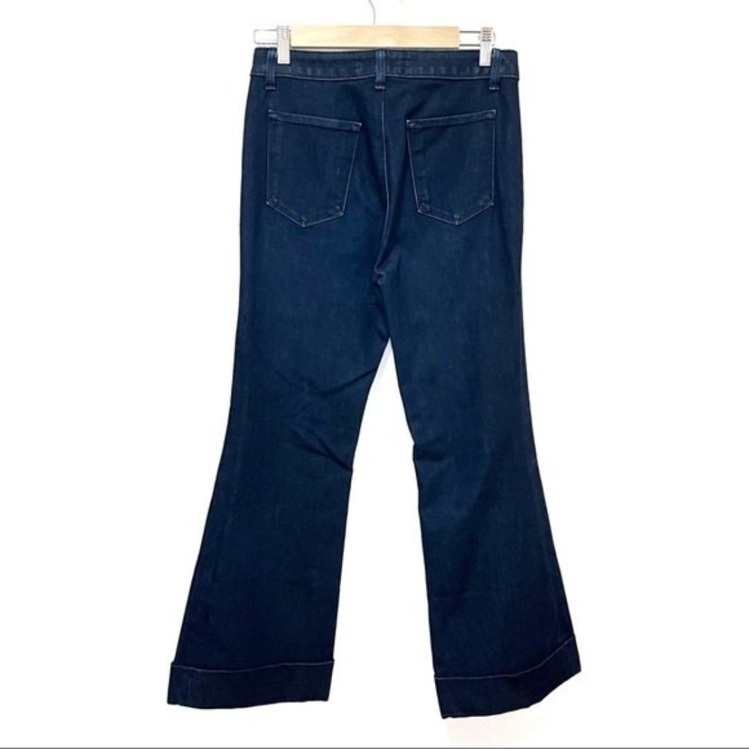 Nice J. Brand Women High Rise Indigo Cuffed Flare Jeans Sz 28 #2224 Made USA if6Jb7j1Y Factory Price