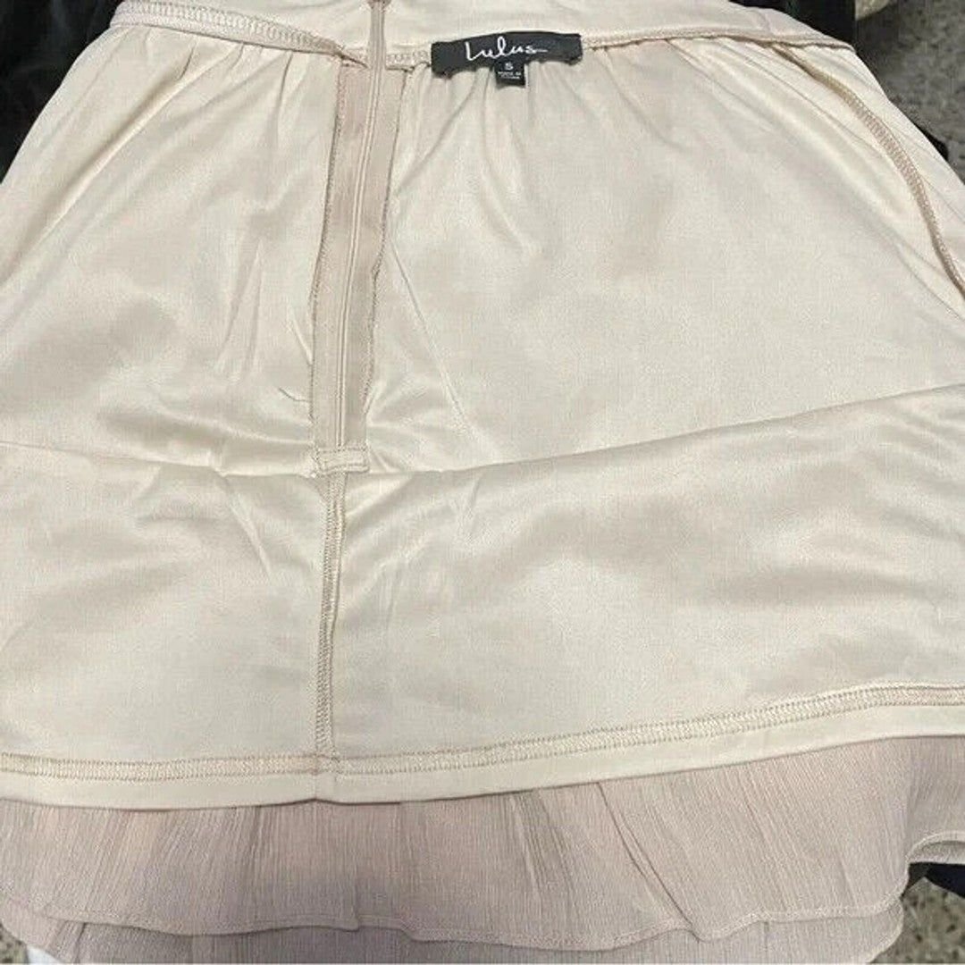 good price Lulu´s Layered Ruffle Mini Skirt Size Small Light Pink BDSW1204JIL osHyvrDNZ best sale