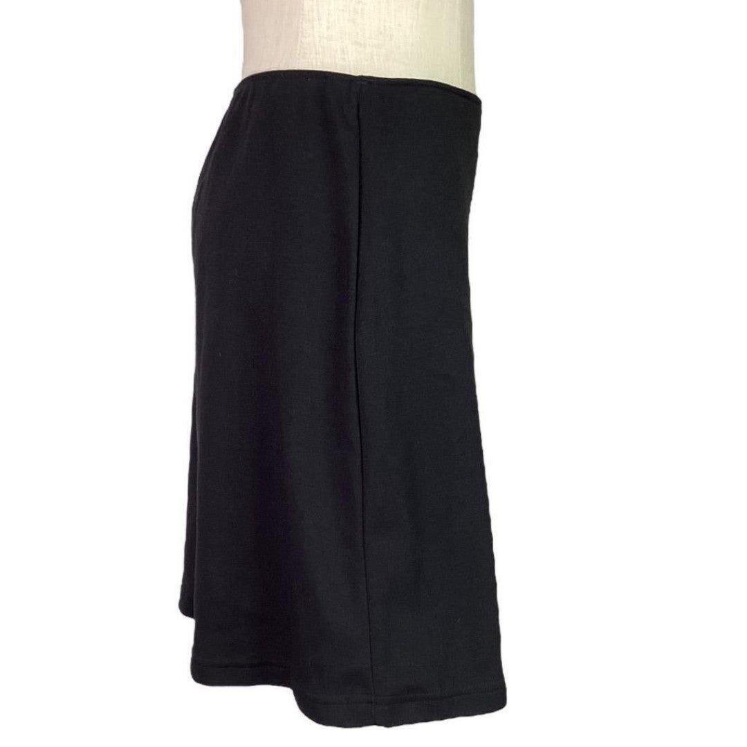 the Lowest price Hanna Andersson Women M Petite Black Knit Knee Lenth Skirt Cotton Blend NEW hJrWFYskh hot sale
