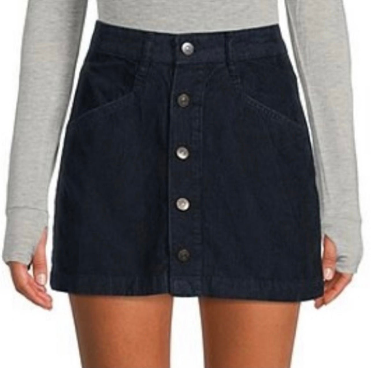Authentic NWT Free People Ray Corduroy Mini Skirt - size 8 H3iw7DkOl Cheap