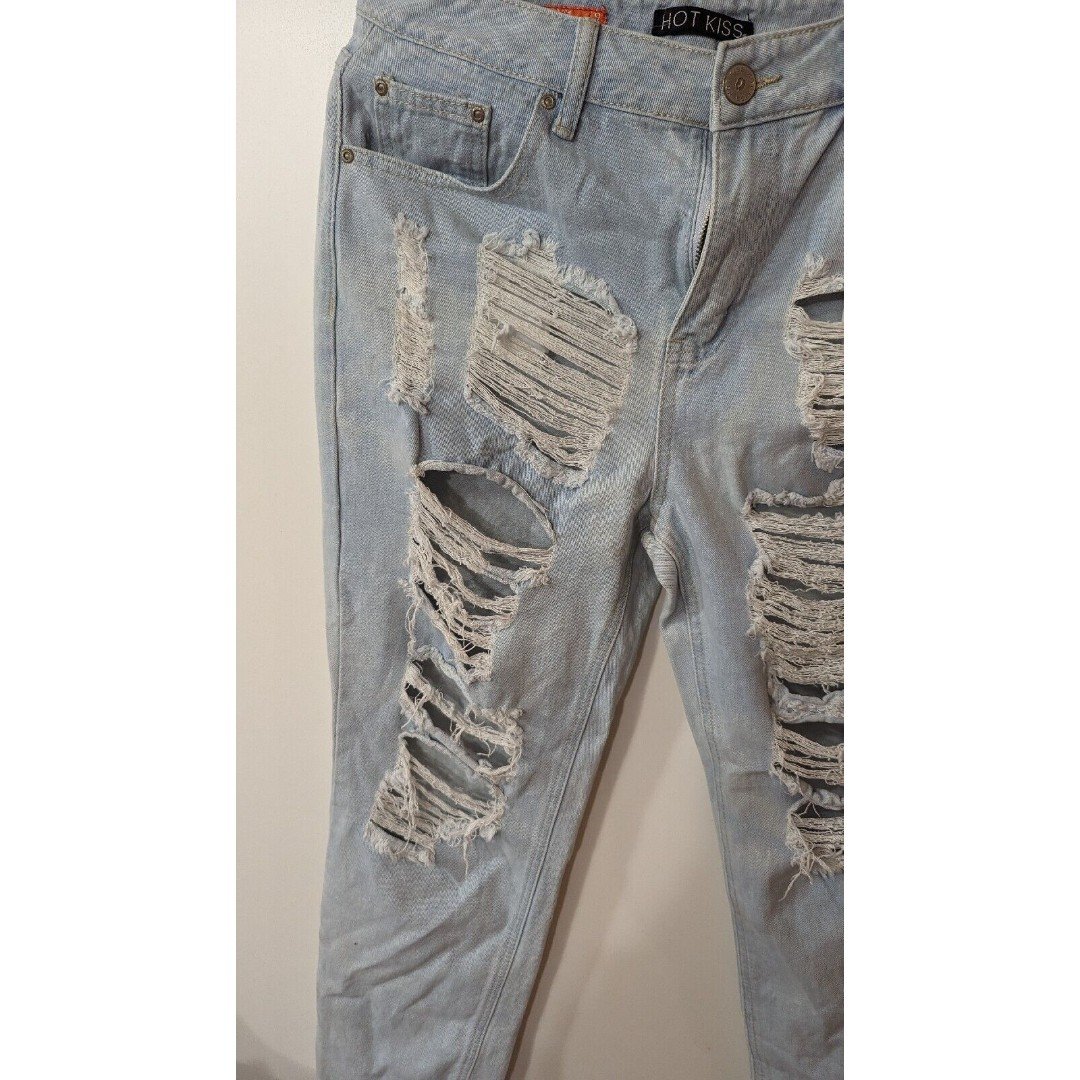 big discount HOT KISS HIGH RISE MOM JEANS DISTRESSED RIPPED WOMEN´S SZ 9 NWT LJXpd24OM Online Exclusive