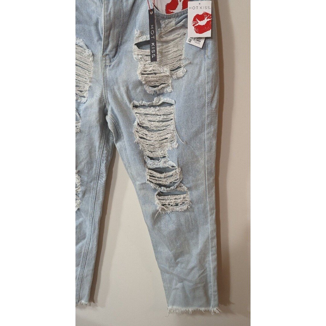 big discount HOT KISS HIGH RISE MOM JEANS DISTRESSED RIPPED WOMEN´S SZ 9 NWT LJXpd24OM Online Exclusive