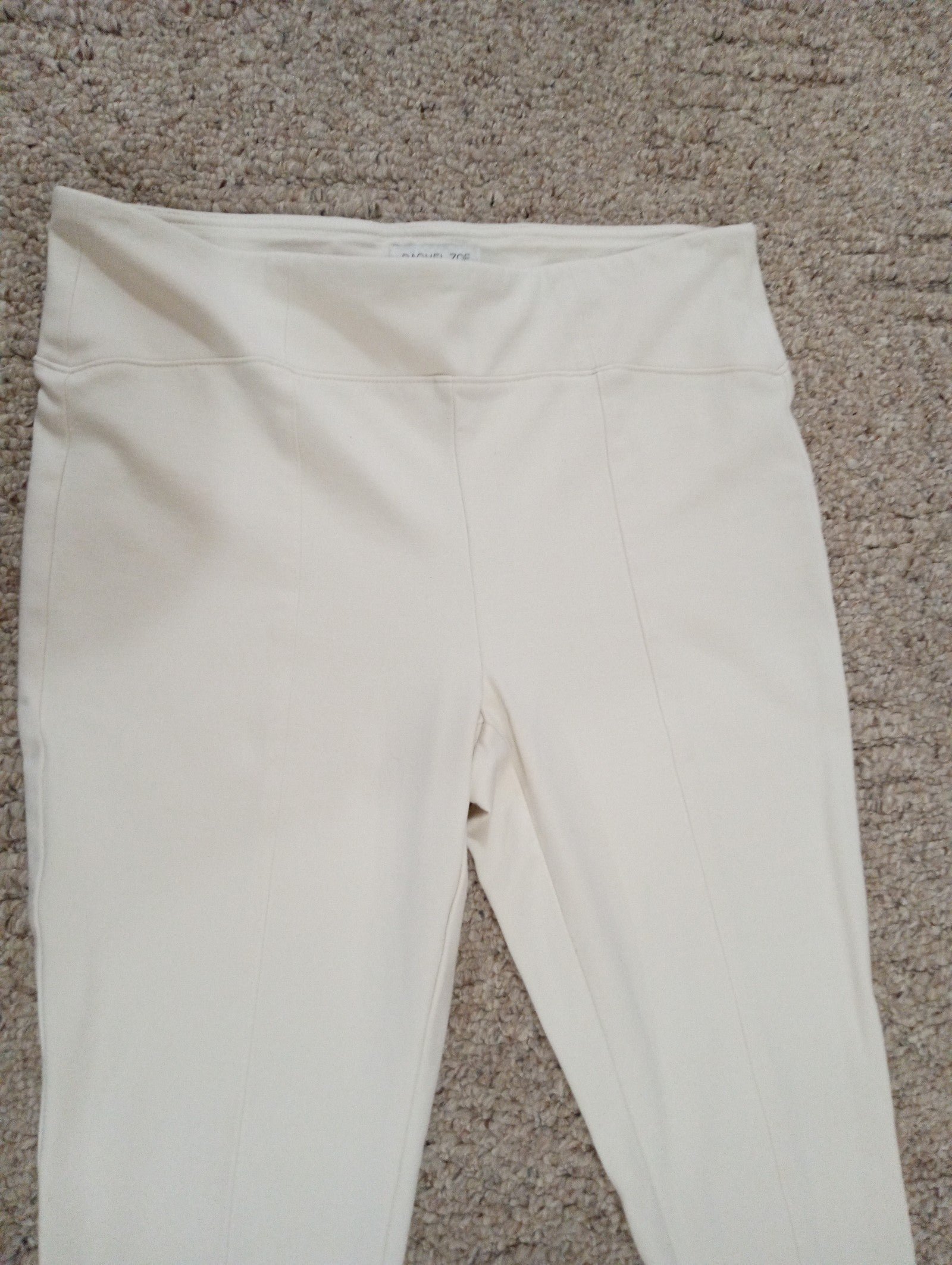 where to buy  RACHEL ZOE tailored high waisted cream ankle lounge pants NV5cy3Itg hot sale