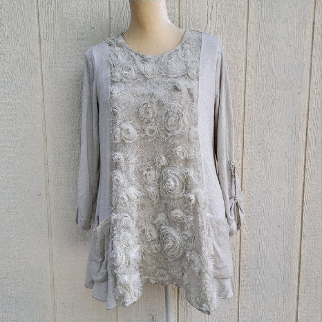 Great ali miles lace embroidered floral embellished lom