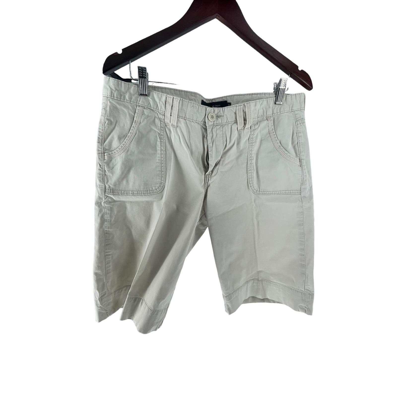 big discount Calvin Klein Jeans Beige Khaki Chino Bermuda Shorts Women´s Size 14 N9sC4Ilte no tax