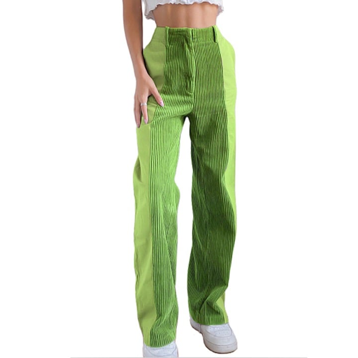 Authentic Green Wide Leg Corduroy Pants jCfg4RONI Zero 