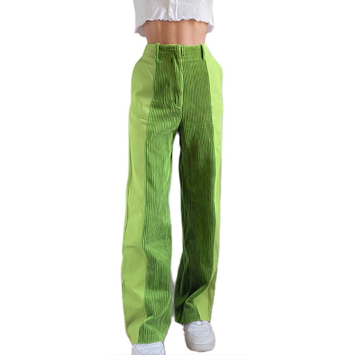 Authentic Green Wide Leg Corduroy Pants jCfg4RONI Zero Profit 