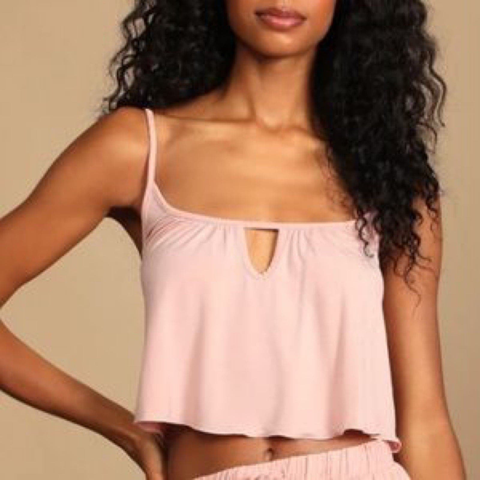 Personality Free People Free to Be Blush Pink Cami Tank Size Small NWT hDUkjDKnt Hot Sale