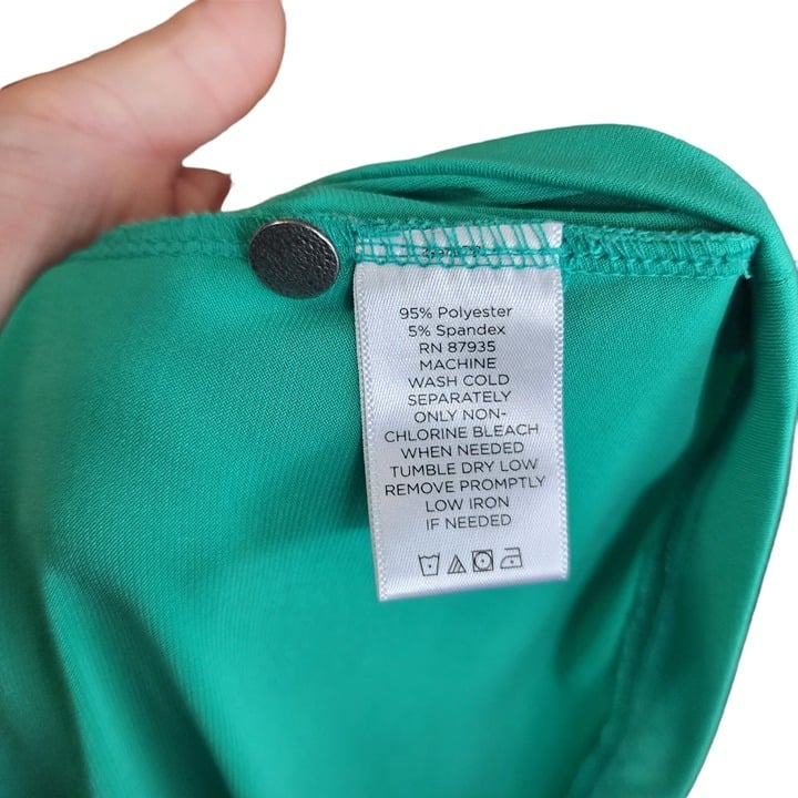 high discount Susan Graver Womens Green 1/2 Button Pullover Top Size 1x NyTcPhgZS well sale