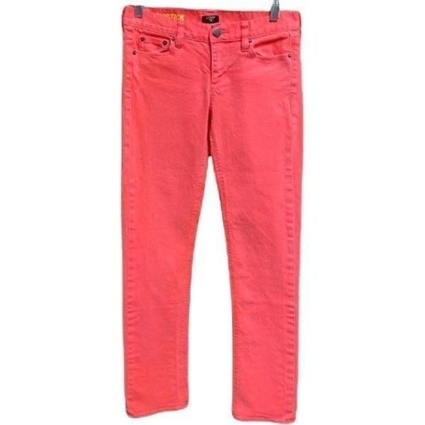 Personality J. Crew Coral Matchstick Stretch Straight L